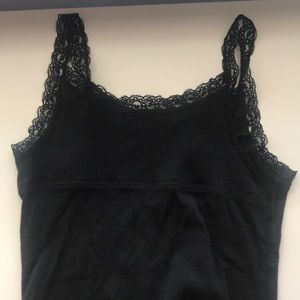 Black lace tank top